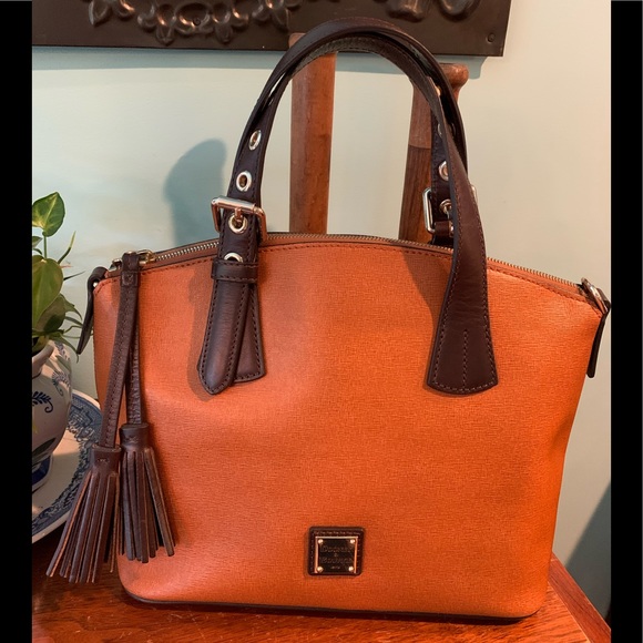Dooney & Bourke Handbags - Dooney $ Bourke Saffiano Leather Trina Satchel